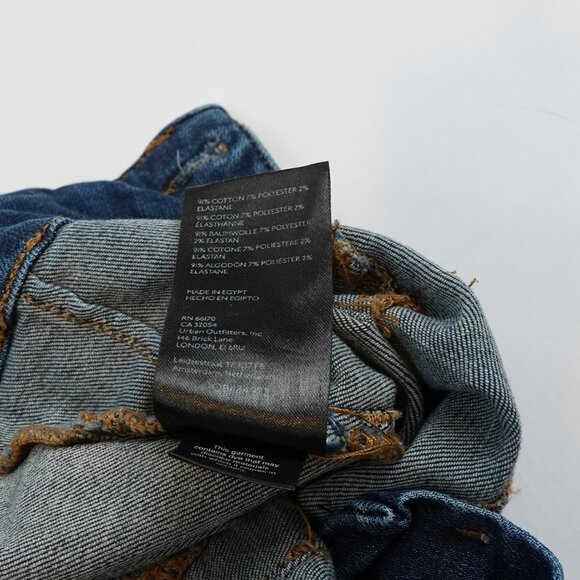 Free People Jayde High Rise Flare Jeans Dark Wash - Size 28 - Picture 4 of 5